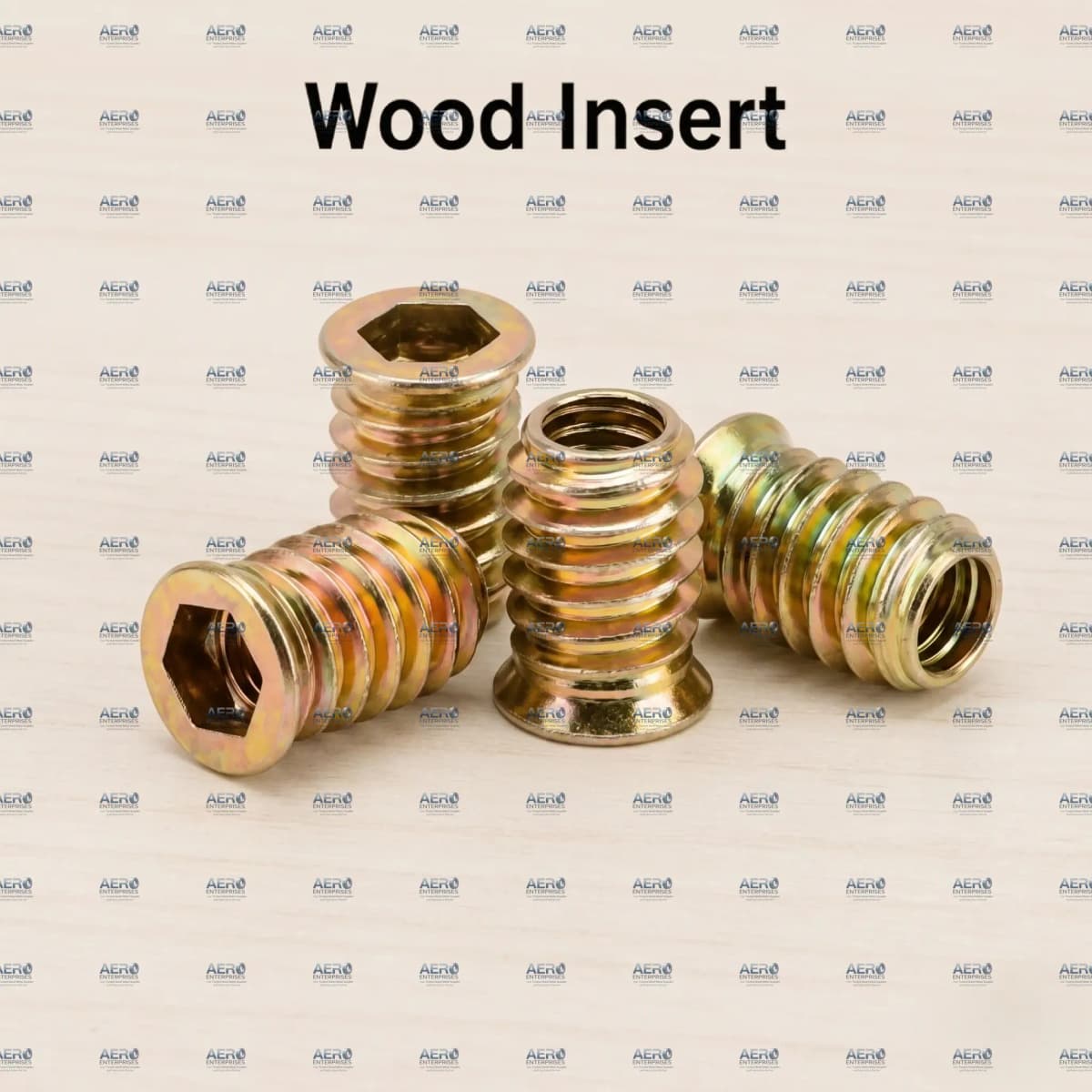 Wood Insert D Nut Threaded Insert for Wood (Tee Nut / T-Nut)