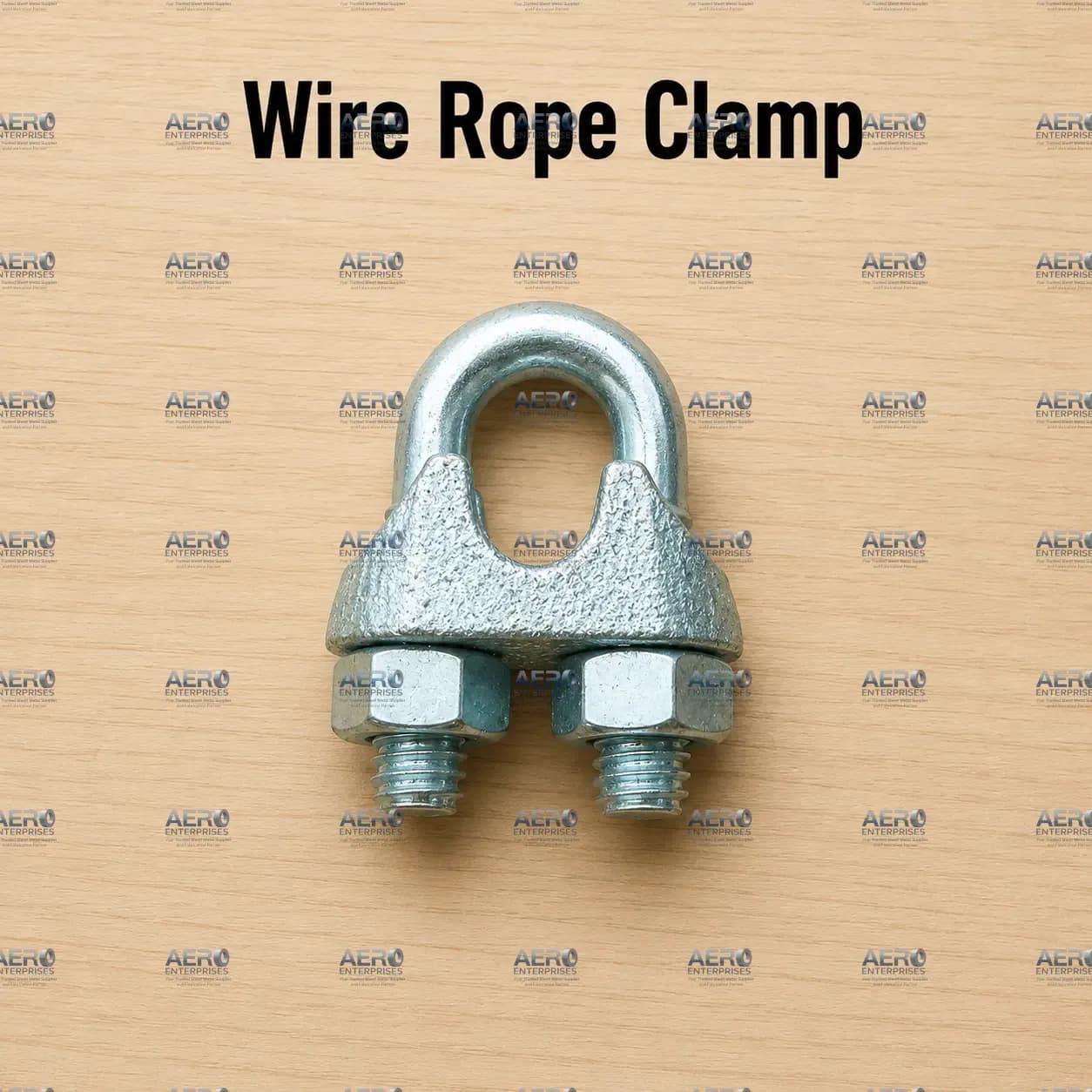 WIRE ROPE CLAMP - Precision Sheet Metal Component | Aero Enterprises Mumbai