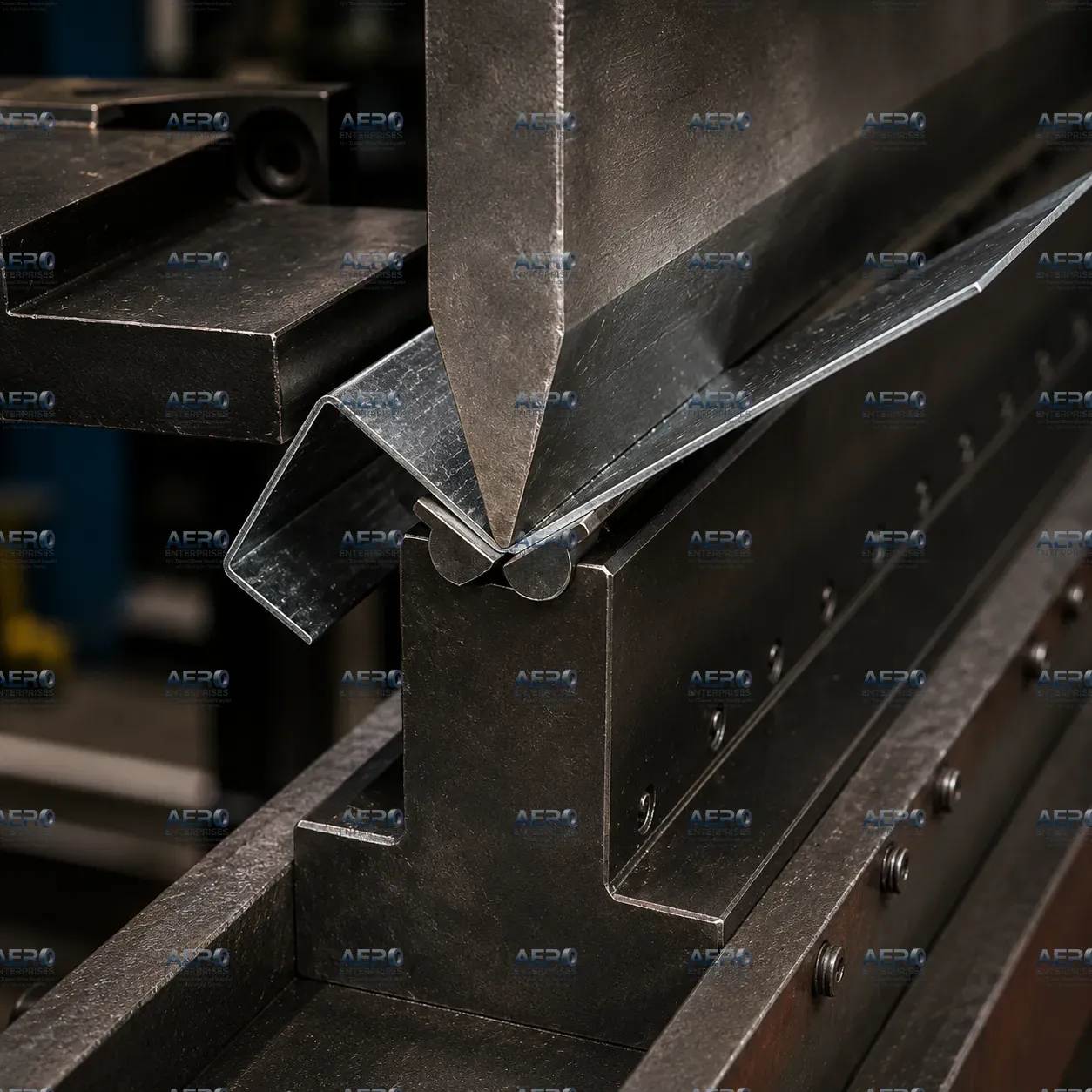 High volume sheet metal form bending on mechanical press at Aero Enterprises